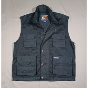 Cruise Control‎ Vest Mens M Black Full Zip Fishing Outdoor Limited Edition